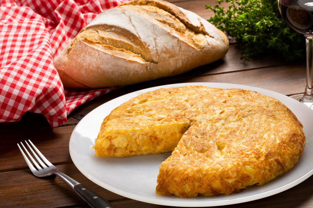 Spanish omelette in Tapas cooking classes in Madrid 